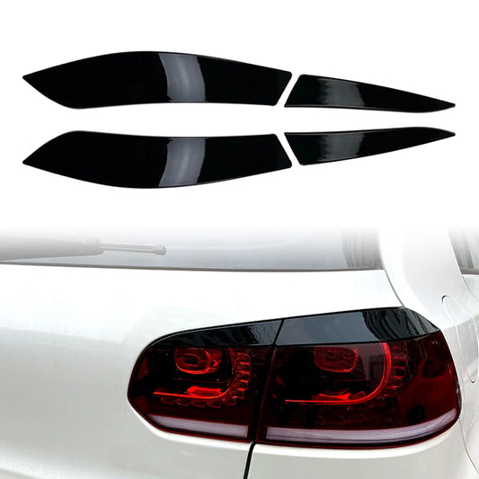 GOLF 6 GLOSS BLACK TAILLIGHT EYELIDS