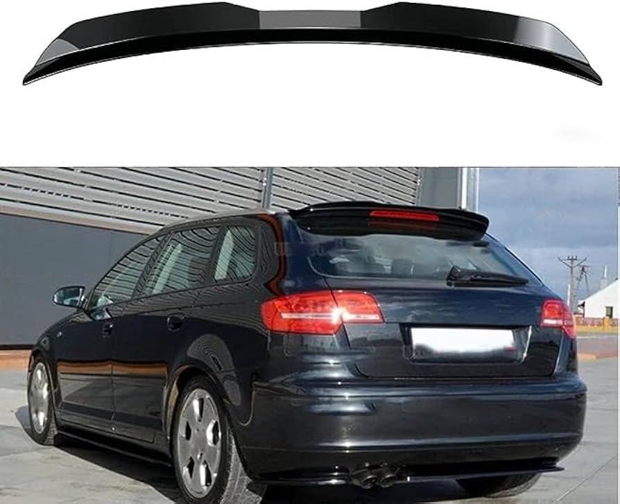 AUDI A3 8P MAXTON STYLE GLOSS BLACK ROOF SPOILER