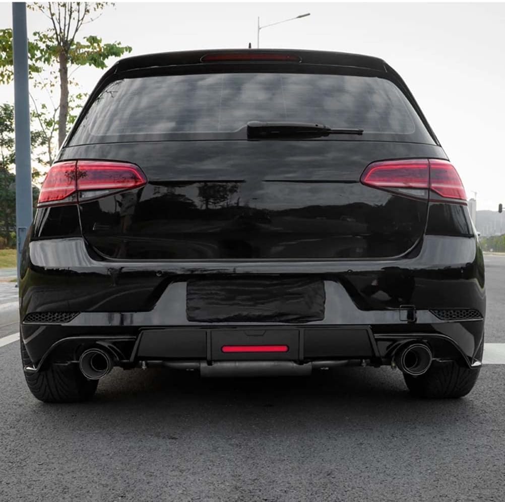 GOLF 7 GTI KARBEL GLOSS BLACK DIFFUSER WITH BRAKE LIGHT