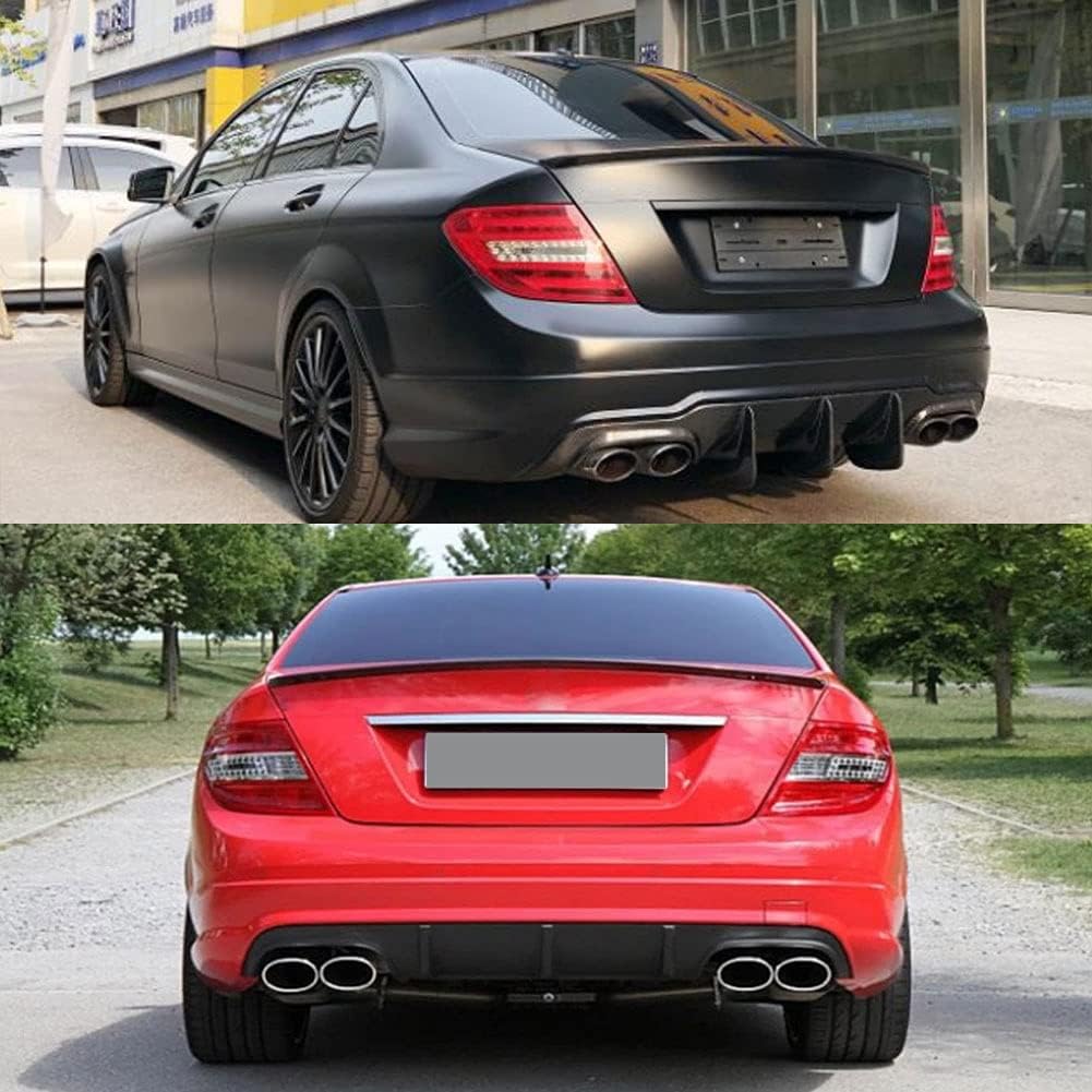 MERC W204 C-CLASS SEDAN AMG STYLE CARBON FIBRE BOOT SPOILER
