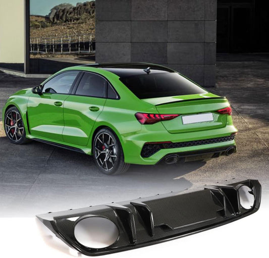AUDI RS3 8Y SEDAN CARBON FIBRE V-STYLE DIFFUSER
