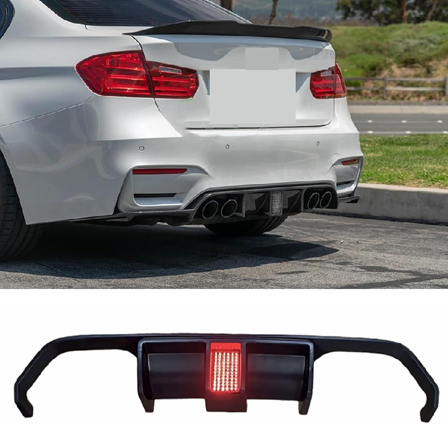 F80 M3 / F82 M4 F1 LED GLOSS BLACK DIFFUSER