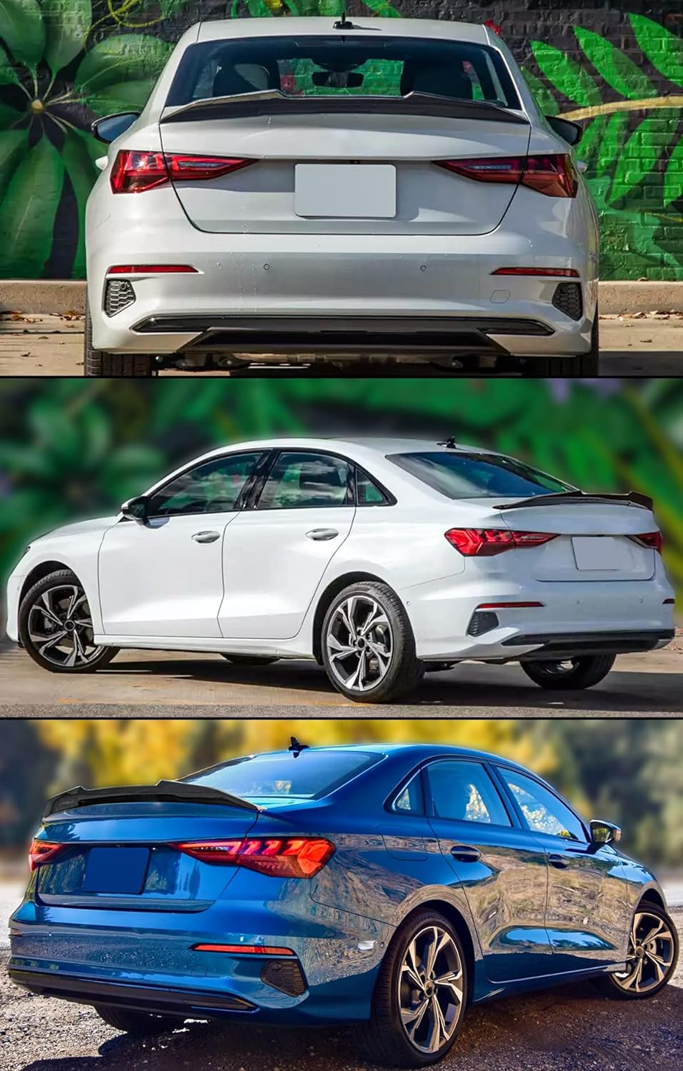AUDI A3/ S3/ RS3 8Y SEDAN PSM STYLE DRY CARBON FIBRE BOOT SPOILER