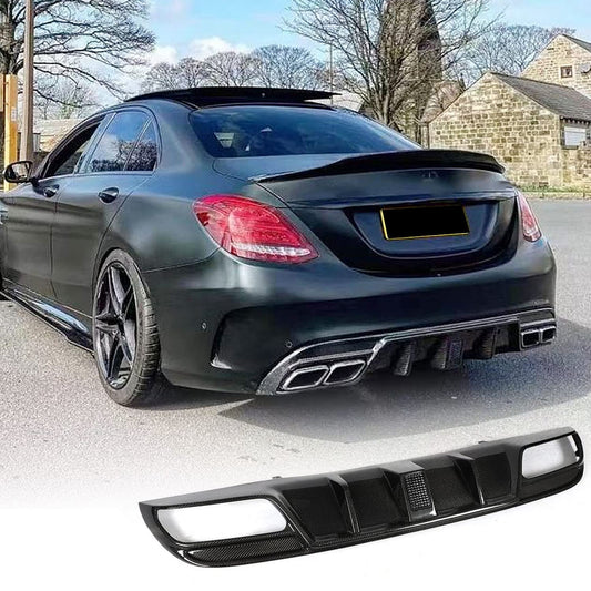 MERC W205 C63 SEDAN F1 LED CARBON FIBRE LED DIFFUSER
