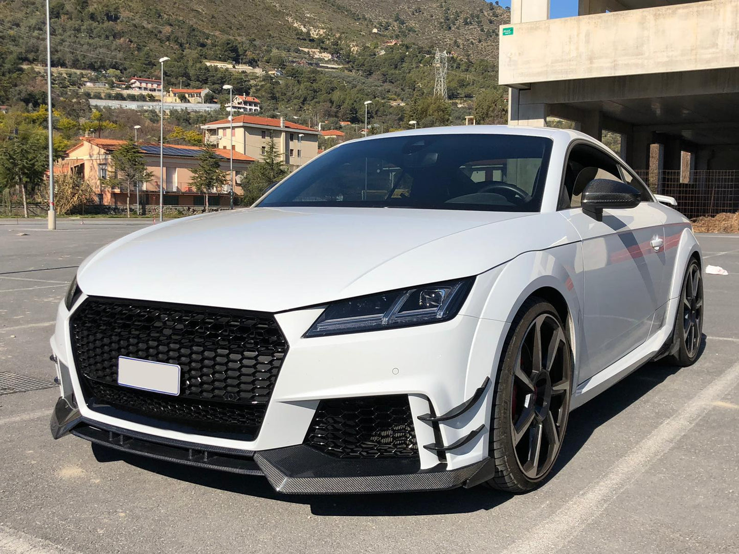 AUDI TTRS 8S ATB STYLE CARBON FIBRE FRONT LIP