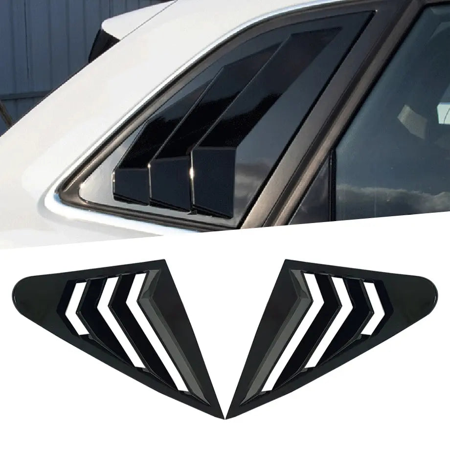 AUDI A3 8V / 8V.2 HATCHBACK GLOSS BLACK REAR WINDOW LOUVERS
