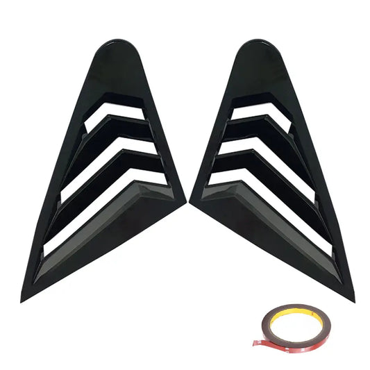 AUDI A3 8V / 8V.2 HATCHBACK GLOSS BLACK REAR WINDOW LOUVERS