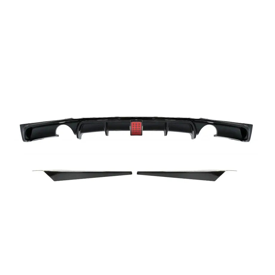 F30 3-SERIES F1 LED GLOSS BLACK DIFFUSER - DUAL SPLIT OUTLET