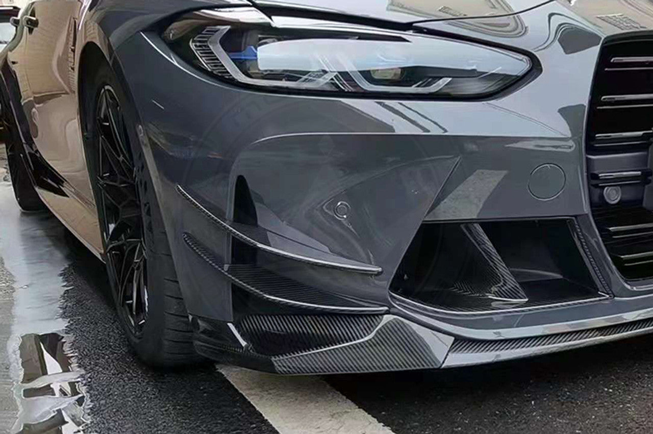 G80 M3 / G82 M4 CARBON FIBER AC STYLE FRONT BUMPER CANARDS