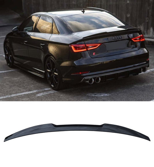 AUDI A3 8V / 8V.2 SEDAN V-STYLE GLOSS BLACK ROOF SPOILER