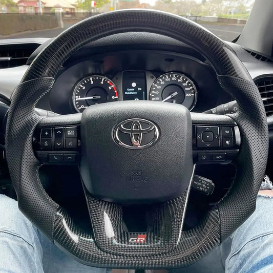 Toyota Hilux / Fortuner Genuine Carbon Fibre GR Sport Style Steering Wheel