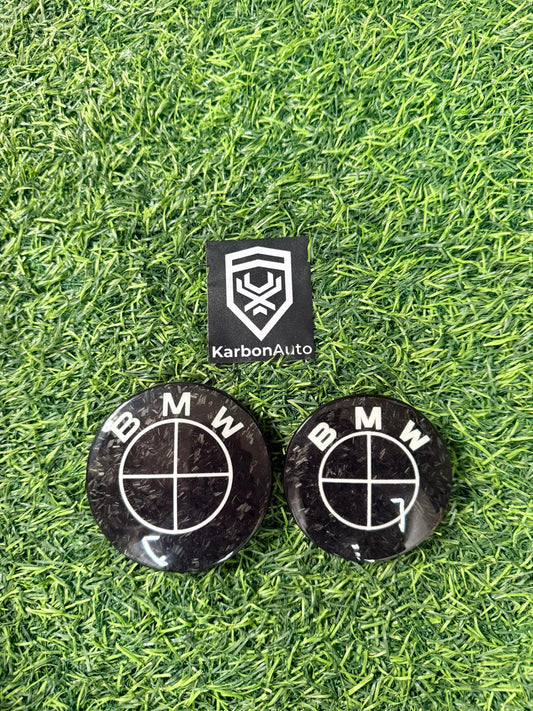 BM CARBON BADGE SET