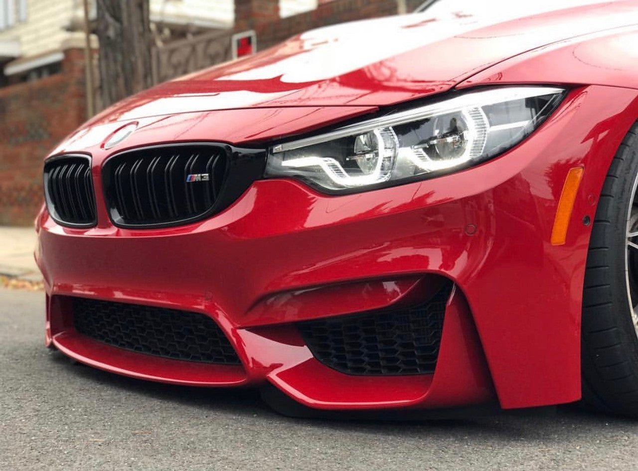 F80 M3 / F82 M4 GLOSS BLACK DUAL SLAT KIDNEY GRILLES
