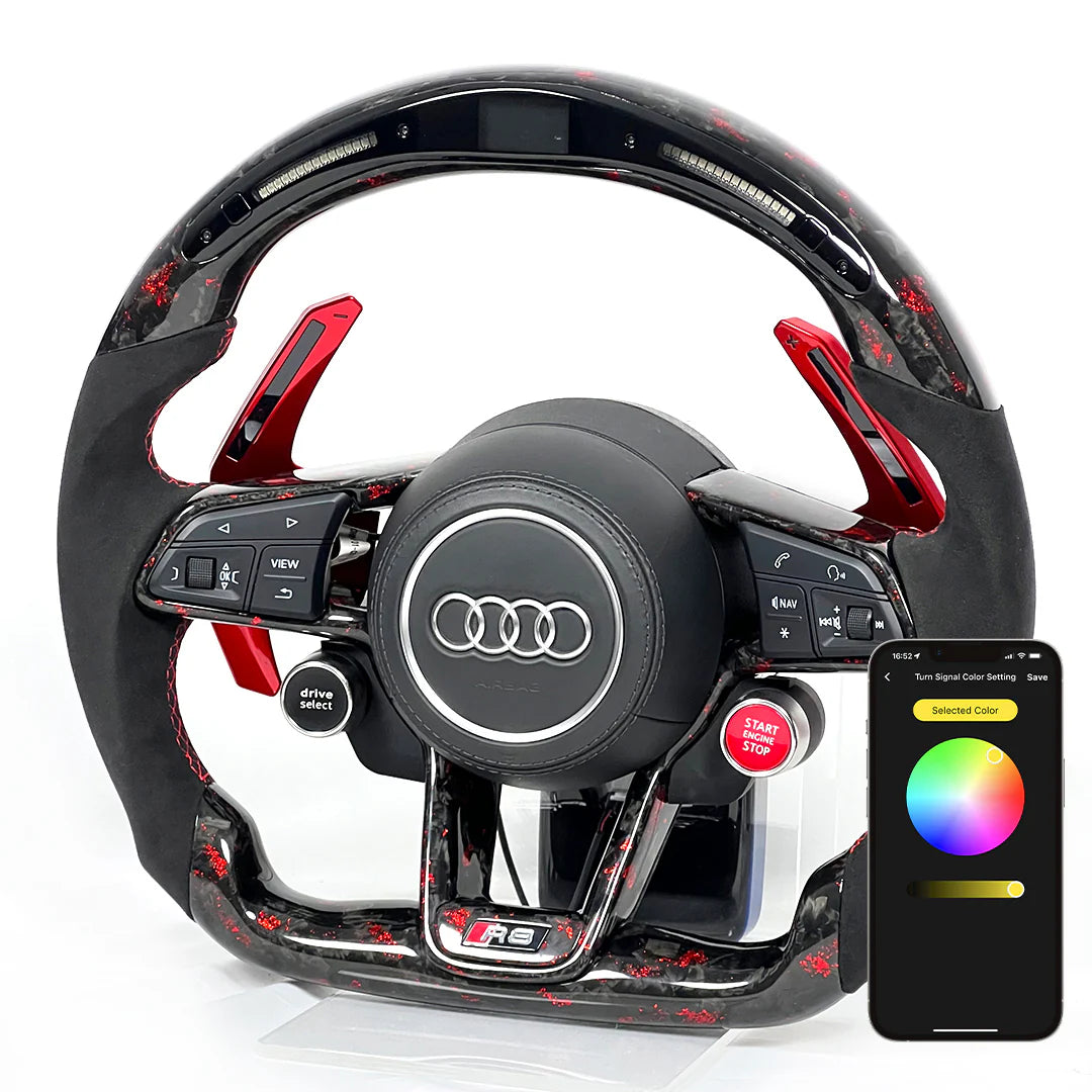 AUDI R8 CARBON LED STEERING WHEEL (2018+)