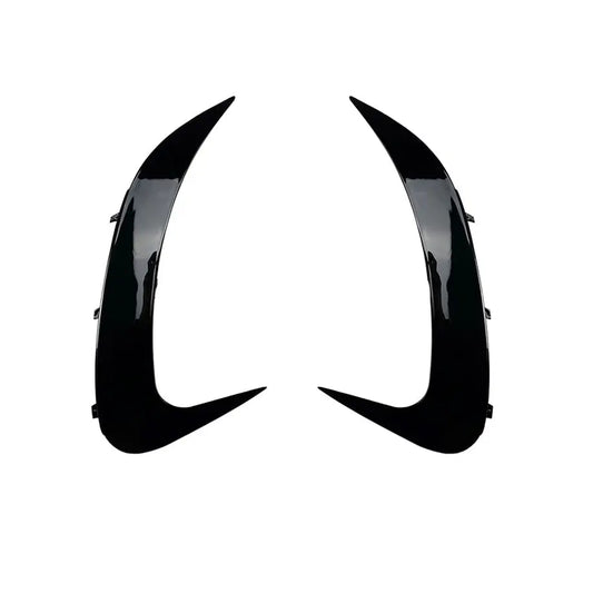MERC W206 C-CLASS SEDAN AERO STYLE GLOSS BLACK REAR BUMPER CANARDS