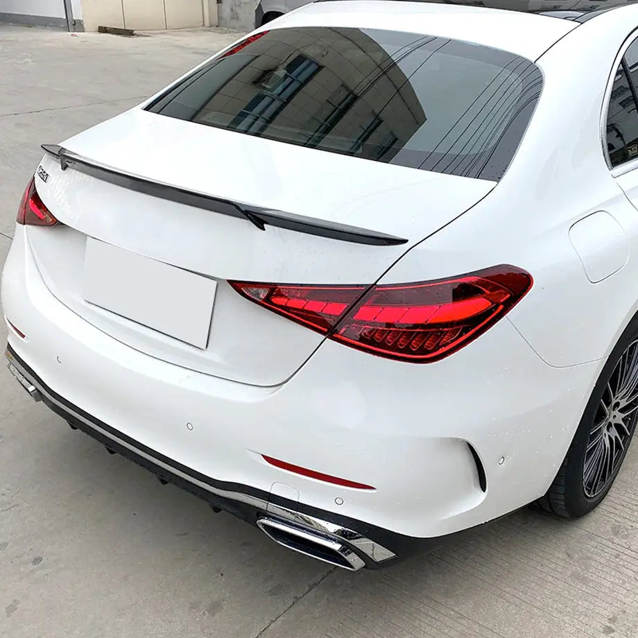 MERC W206 C-CLASS BRABUS STYLE GLOSS BLACK PLASTIC BOOT SPOILER
