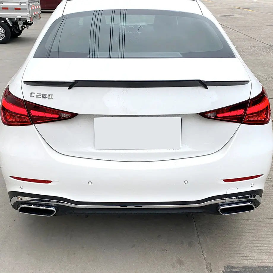 MERC W206 C-CLASS BRABUS STYLE GLOSS BLACK PLASTIC BOOT SPOILER