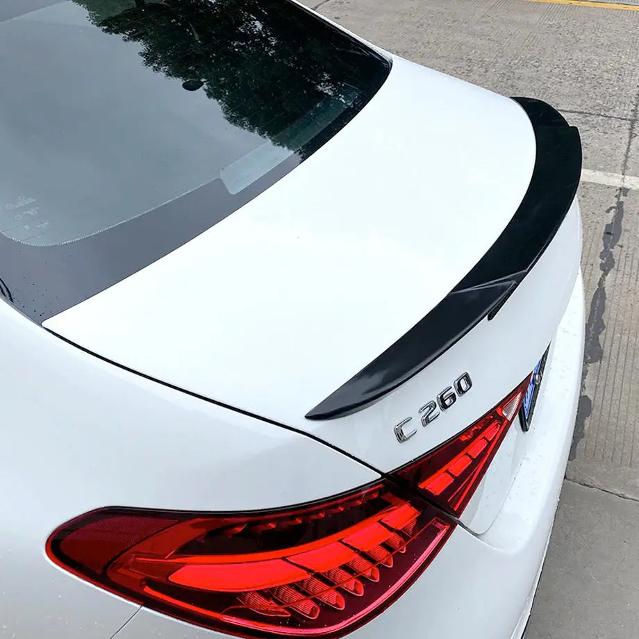 MERC W206 C-CLASS BRABUS STYLE GLOSS BLACK PLASTIC BOOT SPOILER