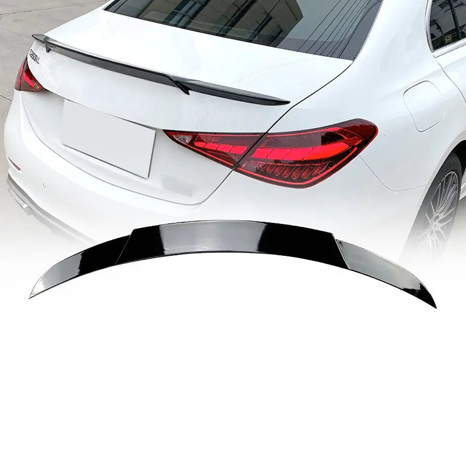 MERC W206 C-CLASS BRABUS STYLE GLOSS BLACK PLASTIC BOOT SPOILER