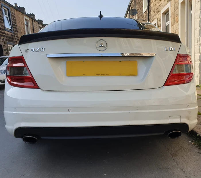 MERC W204 C-CLASS SEDAN VORSTEINER STYLE CARBON FIBRE BOOT SPOILER