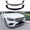 CAR FRONT BUMPER SPOILER LIP SPLITTER FOR MERCEDES E CLASS W213 E260 E300 E43 AMG SPORT 2017 2018 2019