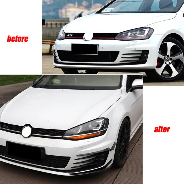GOLF 7 GTI FRONT BUMPER SIDE AIR VENT TRIM COVER - 6PCS