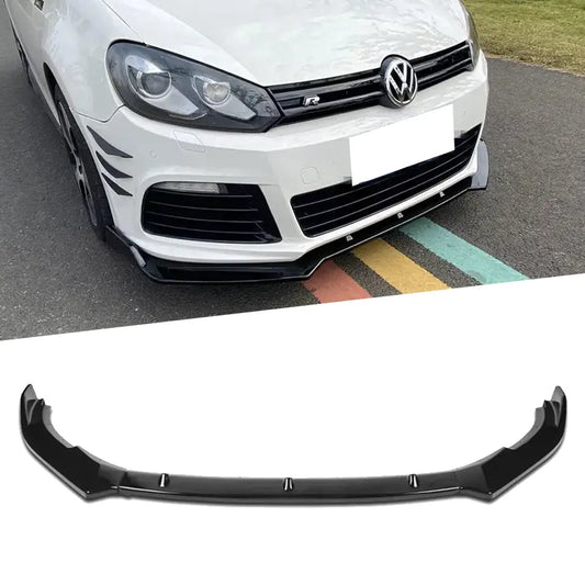 GOLF 6R GLOSS BLACK FRONT LIP