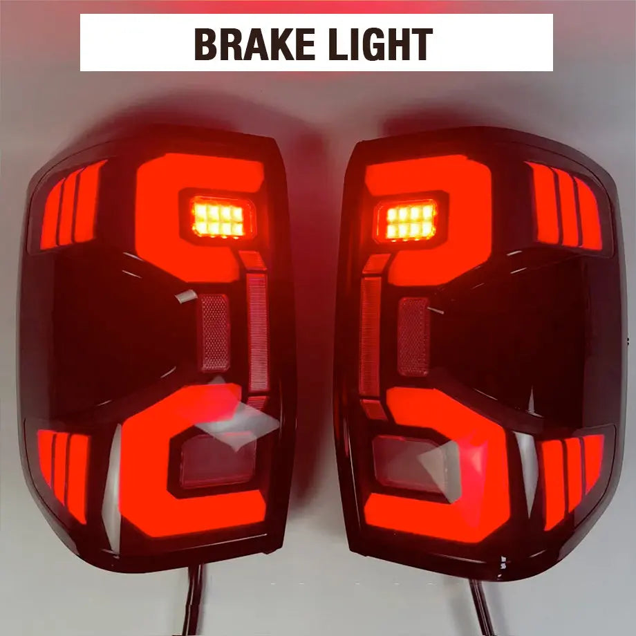 FORD RANGER NEXT GEN SMOKED BLACK 3D BAR STYLE LED TAILIGHTS