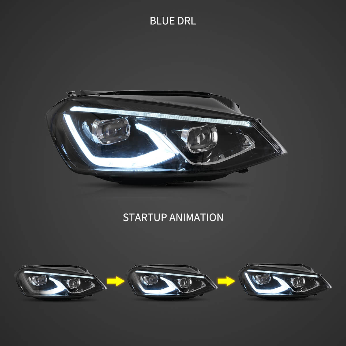 VW GOLF 7 PROJECTOR LED HEADLIGHT