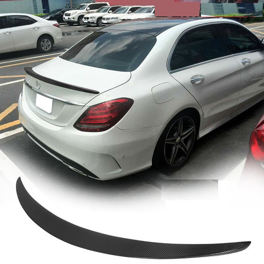 MERC W205 C-CLASS SEDAN AMG STYLE CARBON FIBRE BOOT SPOILER
