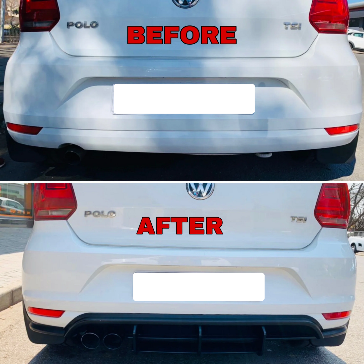 POLO 6 TSI GTI-STYLE REAR DIFFUSER