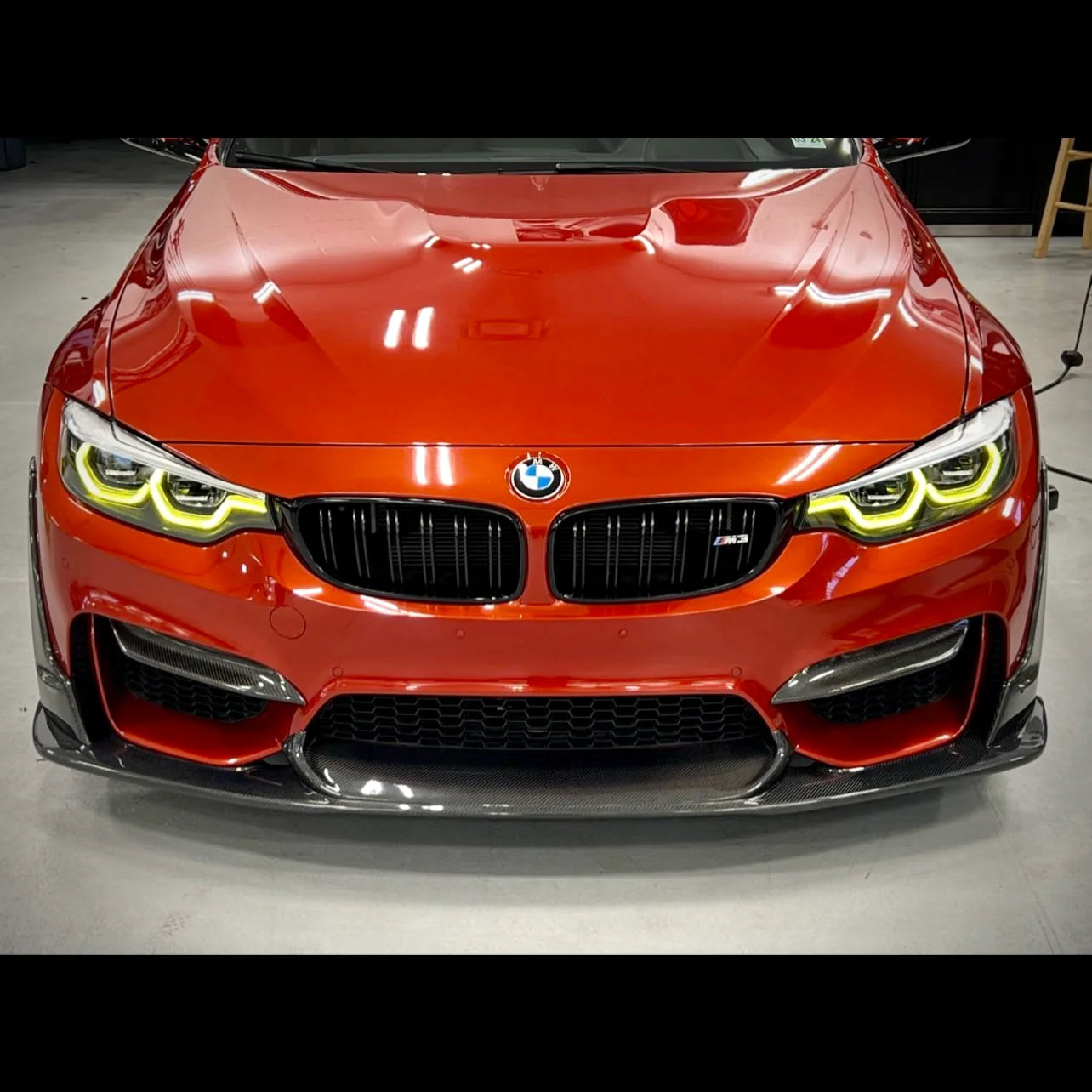 F80 M3 / F82 M4 LAPTORR-STYLE CARBON FIBER FRONT LIP