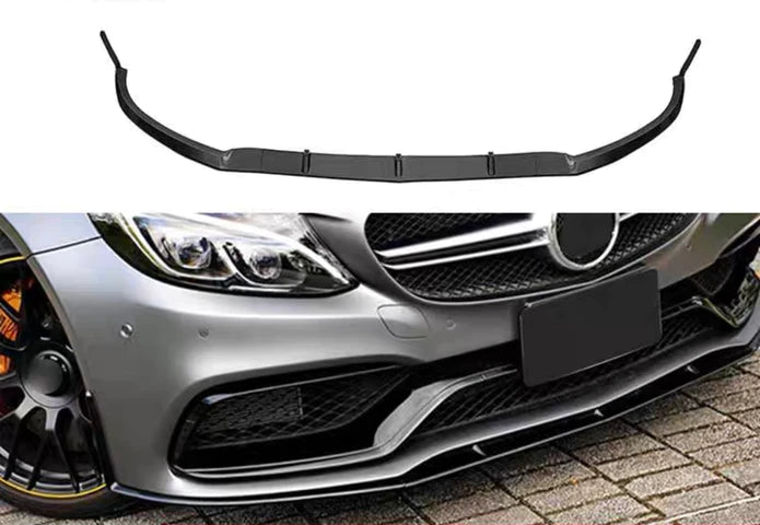 MERC W205 C63 EDITION 1 STYLE BLACK FRONT LIP