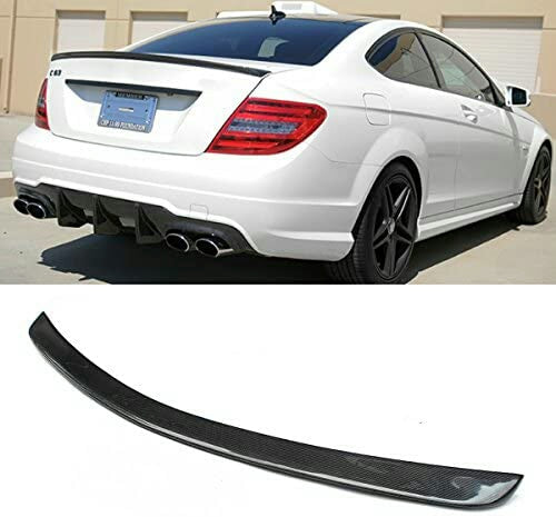 MERC W204 C-CLASS COUPE AMG STYLE CARBON FIBRE BOOT SPOILER
