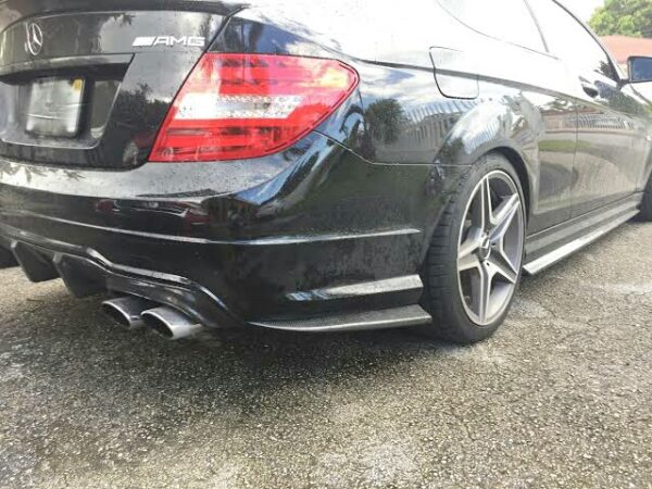 MERC W204 C-CLASS C63 CARBON FIBRE DIFFUSER SPATS