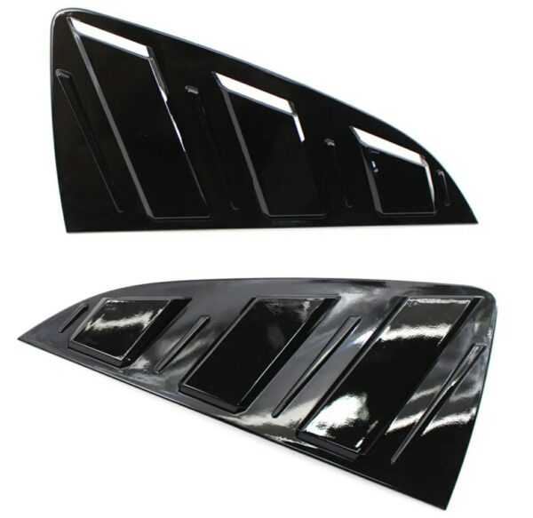 POLO 8 AW GLOSS BLACK PLASTIC SIDE WINDOW LOUVER