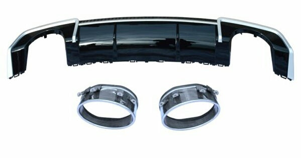 AUDI A3 8V HATCHBACK RS3 STYLE DIFFUSER WITH PIPES