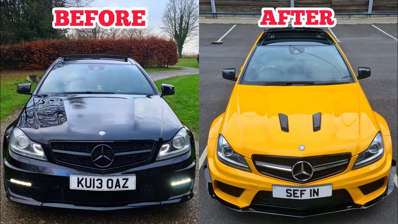 MERC W204 C-CLASS FACELIFT C63 507 STYLE BONNET