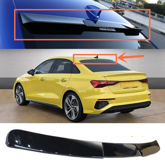AUDI A3 8Y SEDAN V-STYLE GLOSS BLACK ROOF SPOILER