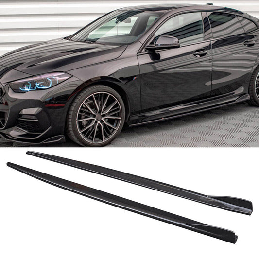 F44 COMPETITION STYLE GLOSS BLACK SIDE SKIRT EXTENSIONS