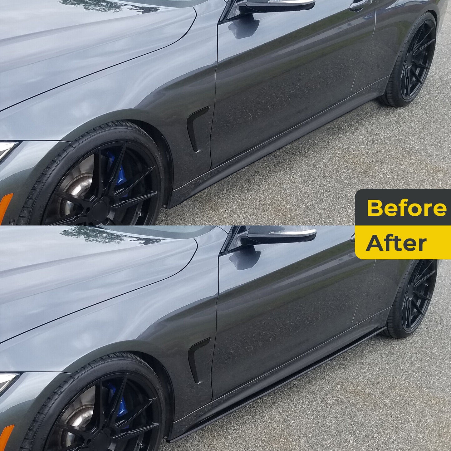 F82 M4 PERFORMANCE GLOSS BLACK SIDE SKIRTS