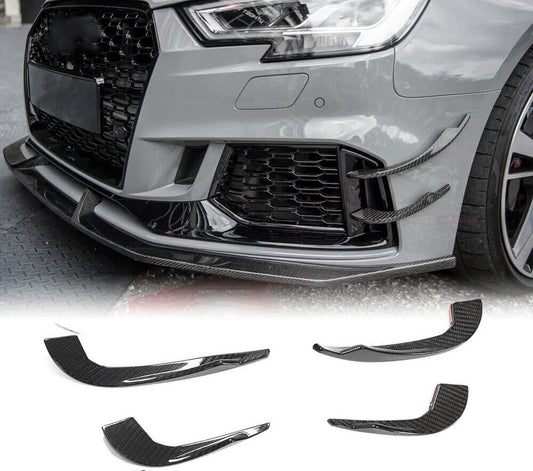 AUDI RS3 8V.2 CARBON FIBRE AERO STYLE BUMPER CANARDS