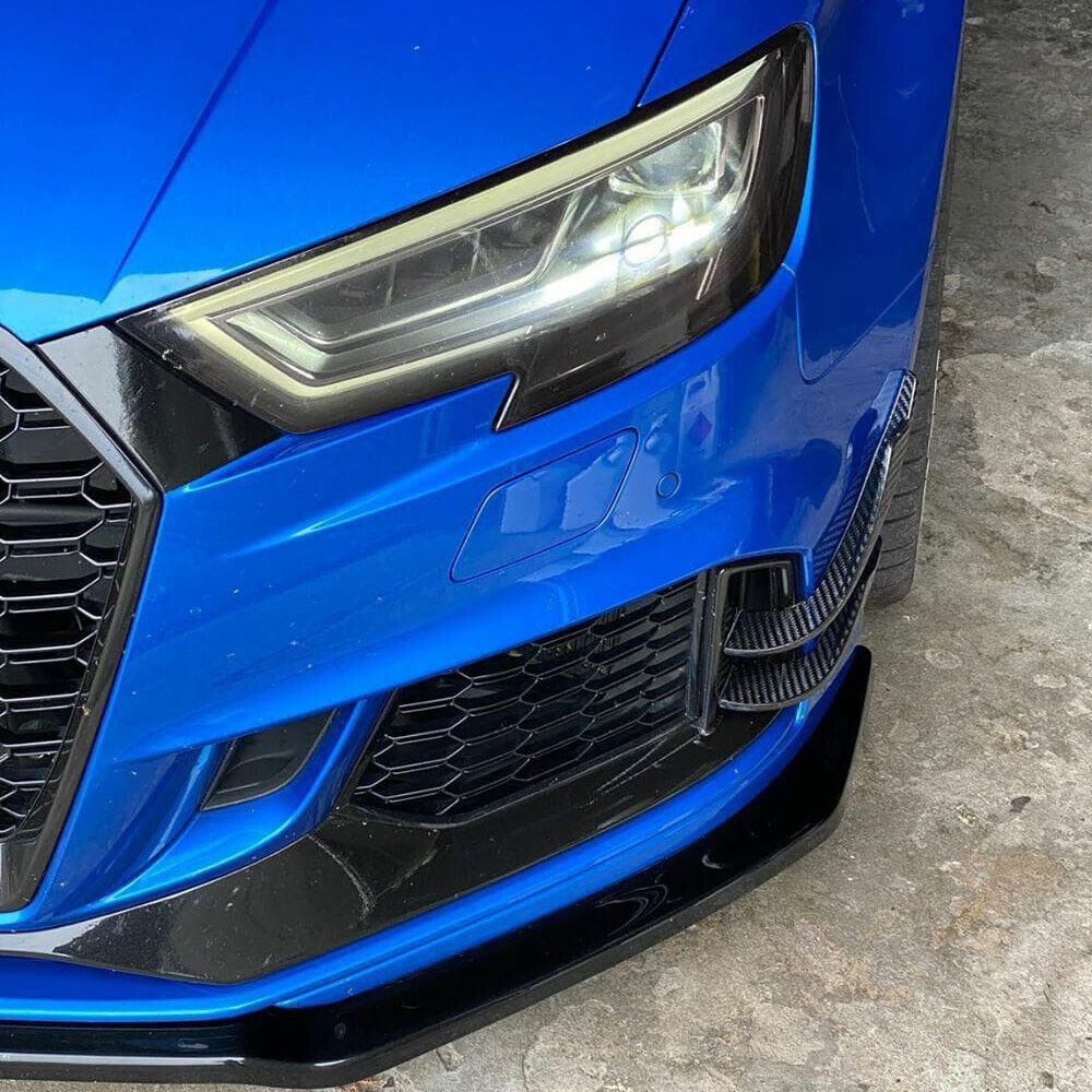 AUDI RS3 8V.2 CARBON FIBRE AERO STYLE BUMPER CANARDS