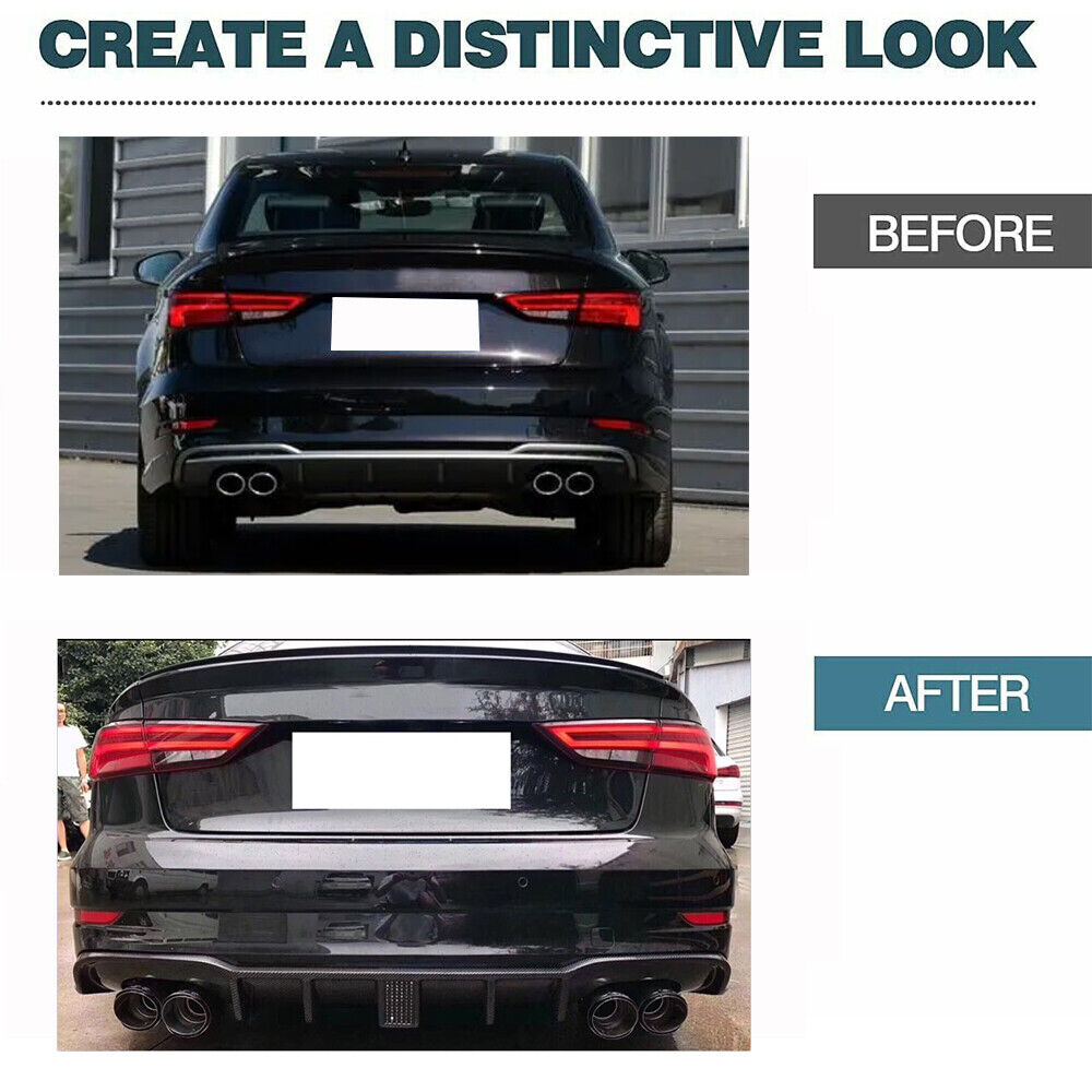 AUDI S3 8V.2 SEDAN CARBON FIBRE F1 LED DIFFUSER