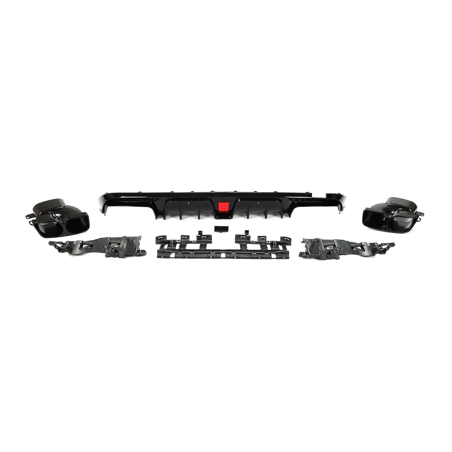 MERC W205 C-CLASS SEDAN F1 LED BRABUS STYLE DIFFUSER