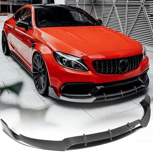MERC W205 C63 BRABUS STYLE CARBON FIBRE FRONT LIP
