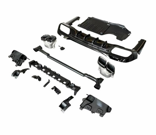 MERC W206 C-CLASS SEDAN C63S STYLE DIFFUSER