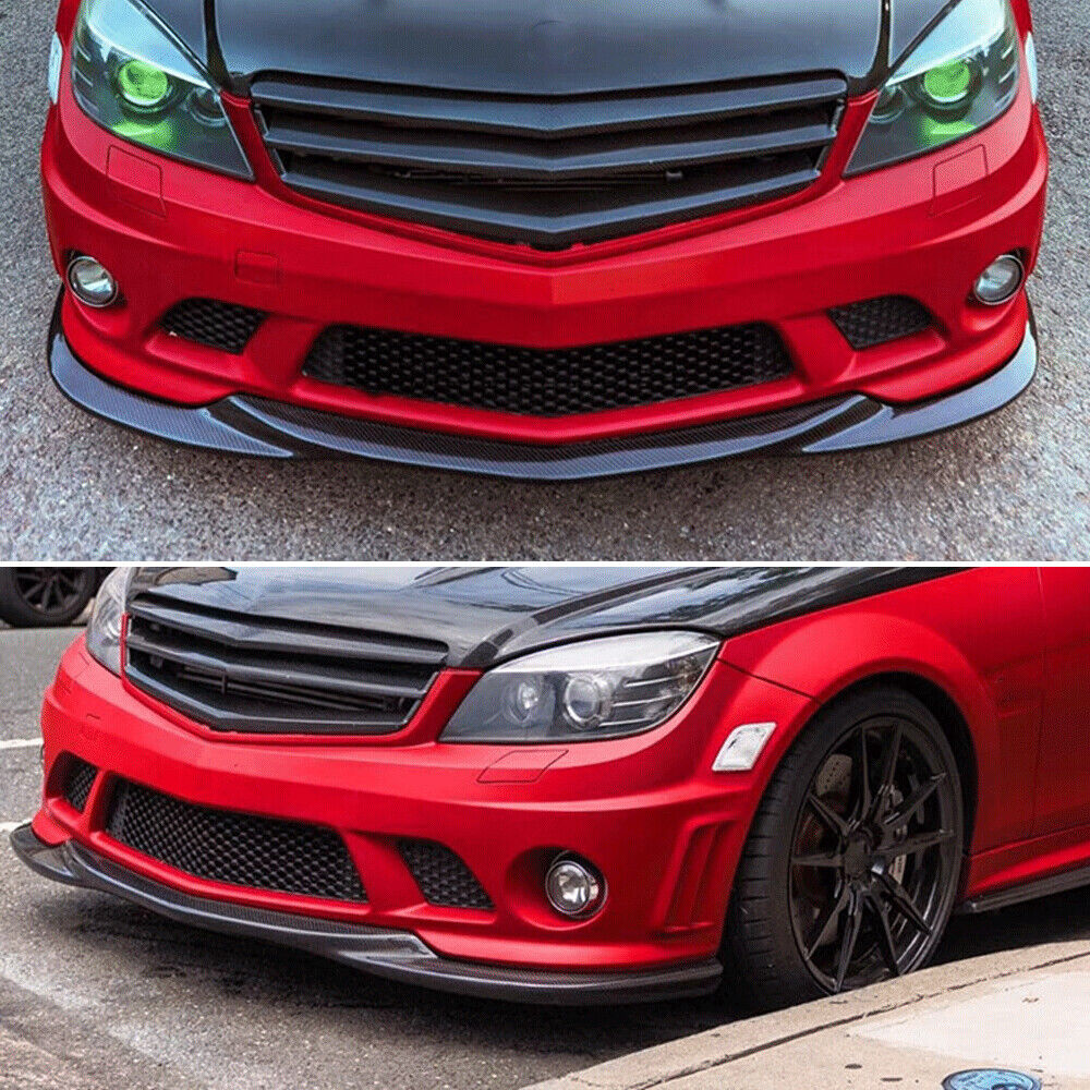 MERC W204 C63 PRE-FACELIFT GH SYLE CARBON FIBRE FRONT LIP