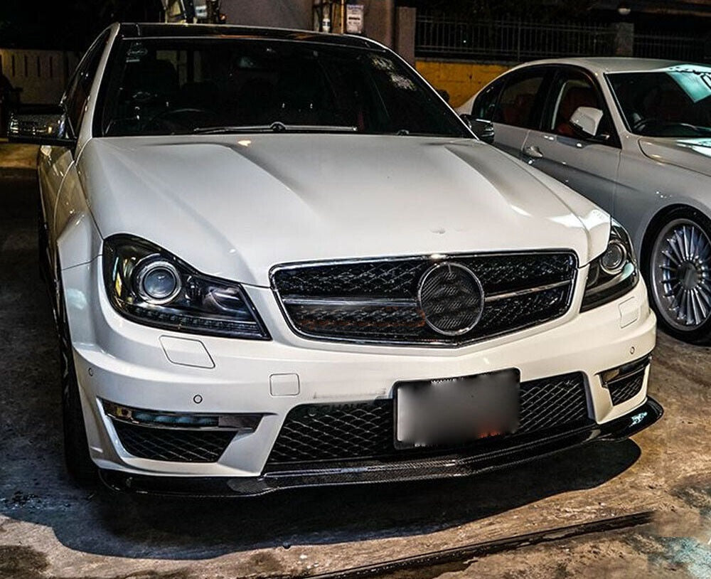 MERC W204 C63 FACELIFT GH STYLE CARBON FIBRE FRONT LIP