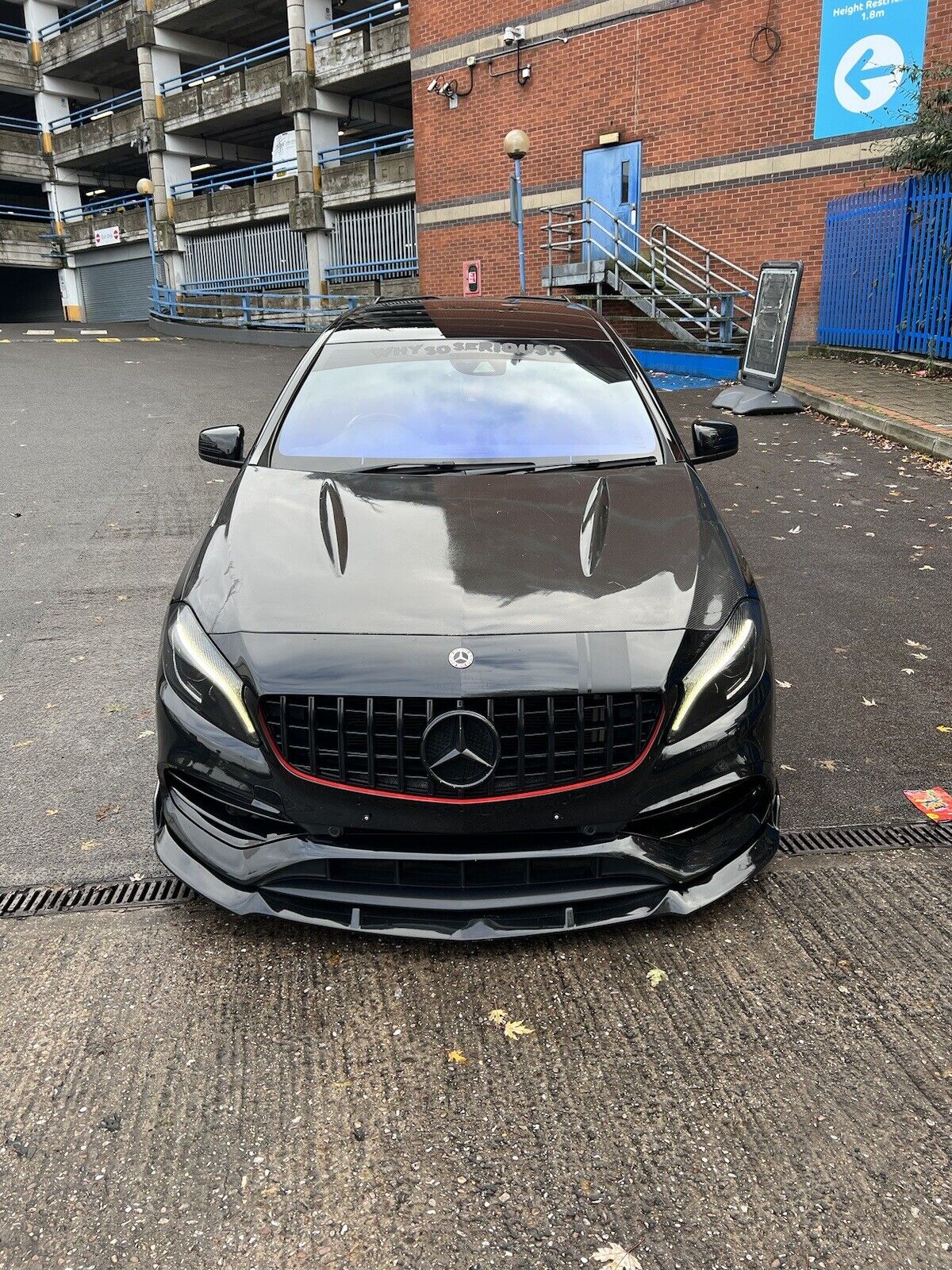 MERC W176 A-CLASS BRABUS STYLE FRONT LIP